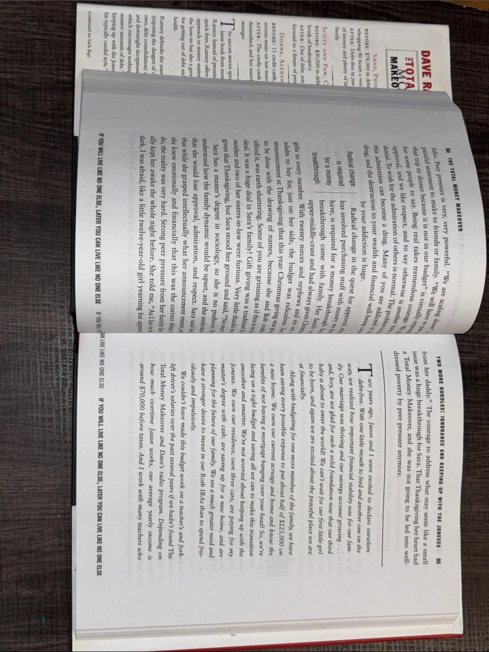 Dave Ramsey The Total Money Makeover Hardcover Book - Red, White, Black